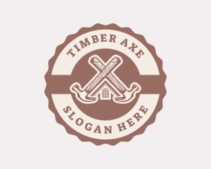 Home Repair Hammer logo design