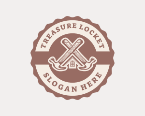 Home Repair Hammer logo design