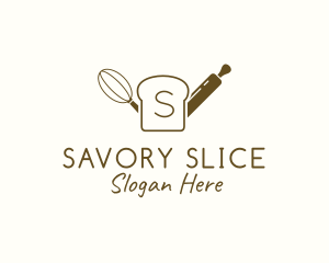 Slice Bread Baking Pastry logo design