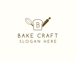 Slice Bread Baking Pastry logo design