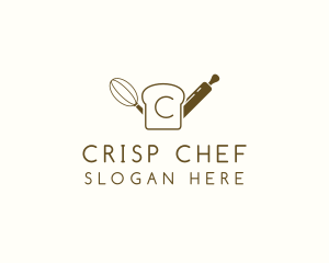 Slice Bread Baking Pastry logo design