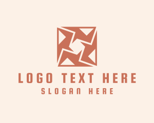 Abstract Tile Flooring Logo