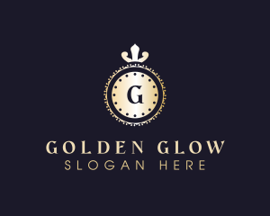 Golden Royal Shield logo design