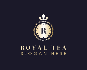 Golden Royal Shield logo design