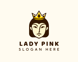 Lady Princess Crown logo design