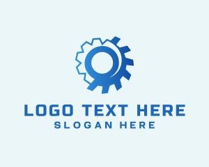 Carbon-cleaning - Industrial Gear Cogs logo design
