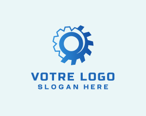 Industrial Gear Cogs Logo