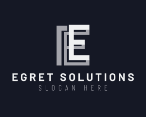 Business Letter E logo design