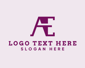 Letter Ae - Computer Code Engineer logo design