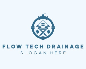Drainage - Plumber Drainage Repair logo design
