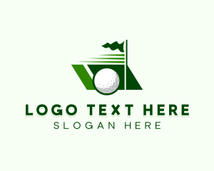 Golfing - Golf Varsity Sports logo design