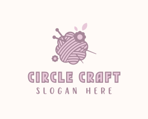 Yarn Crochet Weaving logo design