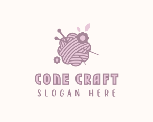 Yarn Crochet Weaving logo design