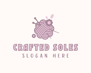 Yarn Crochet Weaving logo design