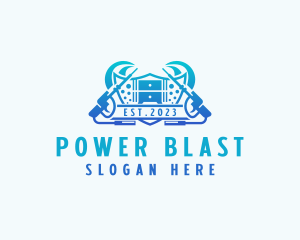 Furniture Pressure Washer Cleaning logo design