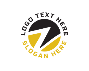 Lettermark Z - Flash EnergyCircle Letter Z logo design