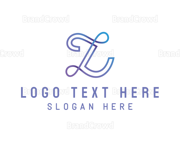 Gradient Company Letter L Logo