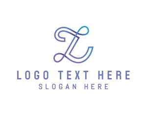 Modern - Gradient Company Letter L logo design