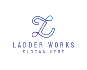 Gradient Company Letter L logo design