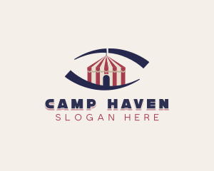 Tent - Circus Tent Eye logo design