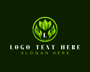 Eco - Lawn Garden Landscaping logo design