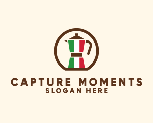 Coffee - Italy Moka Pot logo design