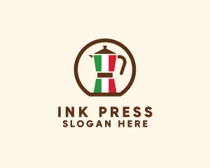 Cappuccino - Italy Moka Pot logo design