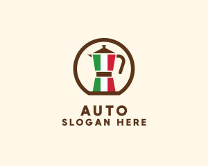 Coffee - Italy Moka Pot logo design