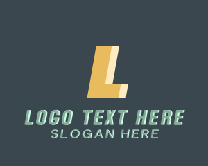 Basic Masculine Lettermark Logo