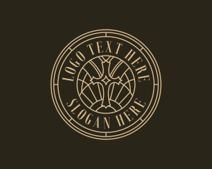 Retreat - Christian Religion Parish logo design