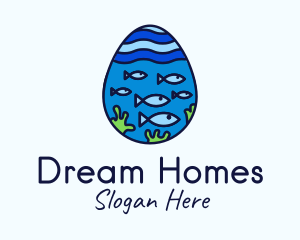 Marine Fish Egg Logo