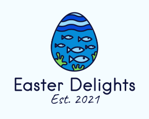 Marine Fish Egg logo design