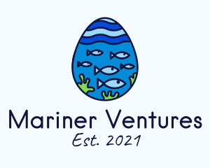 Marine Fish Egg logo design