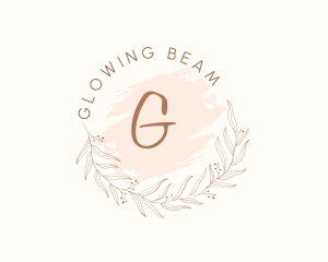 Flower Arrangement - Beauty Floral Feminine Cosmetics logo design