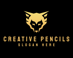 Gold Wild Fox logo design