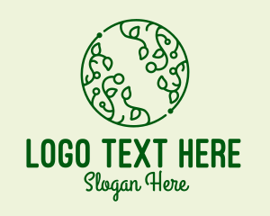 Herbs - Eco Seedling Circle logo design