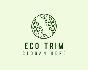 Eco Seedling Circle logo design