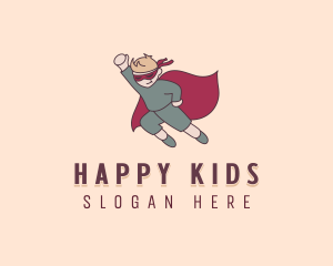 Boy Superhero Kid logo design