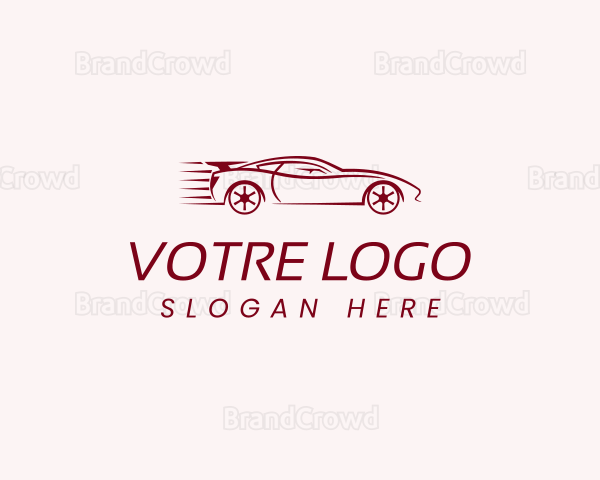 Sports Car Racing Transport Logo