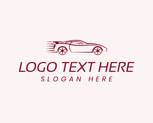 Sports Car - Sports Car Racing Transport logo design