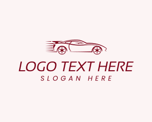 Garage - Sports Car Racing Transport logo design