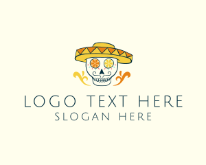 Festive Mexican Mariachi  Logo