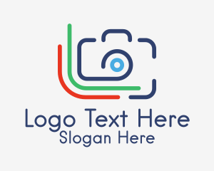 Digital Camera - Minimalist Printing Camera logo design