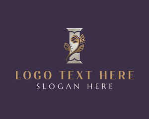 Florist - Floral Beauty Letter I logo design