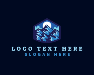 Storm - Alpine Mountain Peak logo design