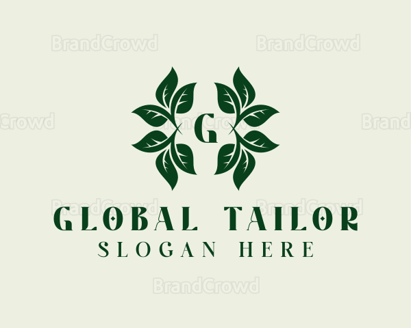 Organic Herbal Leaves Logo