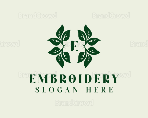 Organic Herbal Leaves Logo