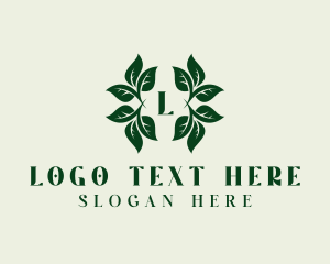 Gardening - Organic Herbal Leaves logo design