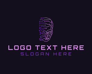 Digital - Technology Circuit Head logo design