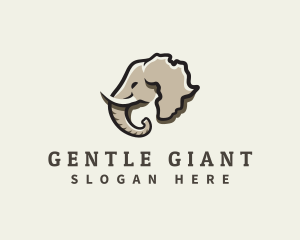 Elephant Animal Africa logo design